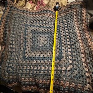 Hand Crafted Multicolor Crochet Blanket